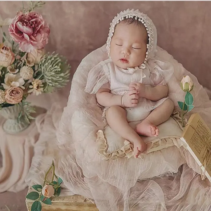 Baby Girl Painting Style Theme Set - Newborn Photography Props - Image 3